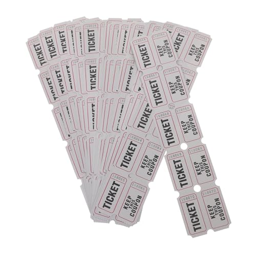 MAGICLULU 100 Stück Tickets für die Tombola event jahrestag die spiele Feierlichkeiten spieletisch Ereignisse Festival verlosen Geburtstag Karneval Tickets Etiketten Partykarten Papier Grey MAGICLULU 100 Stück Tickets für die Tombola event jahrestag die spiele Feierlichkeiten spieletisch Ereignisse Festival verlosen Geburtstag Karneval Tickets Etiketten Partykarten Papier Grey von MAGICLULU