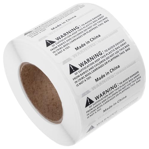 MAGICLULU 1000 Stück Verpackte Aufkleber Erstickungsetiketten Warnaufkleber Für Den Versand Erstickungszeichen Versandetikett Versandaufkleber von MAGICLULU