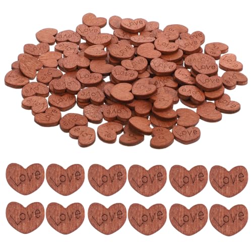 MAGICLULU 100St Herzkonfetti aus Holz flüssiges Dichtmittel Schnullerhalter zum Anklipsen kleine knöpfe Holzschmuck für das Kunsthandwerk Tischdekorationen für Hochzeiten Hölzern Khaki MAGICLULU 100St Herzkonfetti aus Holz flüssiges Dichtmittel Schnullerhalter zum Anklipsen kleine knöpfe Holzschmuck für das Kunsthandwerk Tischdekorationen für Hochzeiten Hölzern Khaki von MAGICLULU