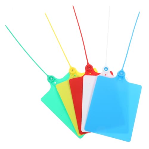 MAGICLULU 100Stücke Versandetiketten Beschriftungsanhänger Mit Kabelbindern Für Lagerorganisation von MAGICLULU