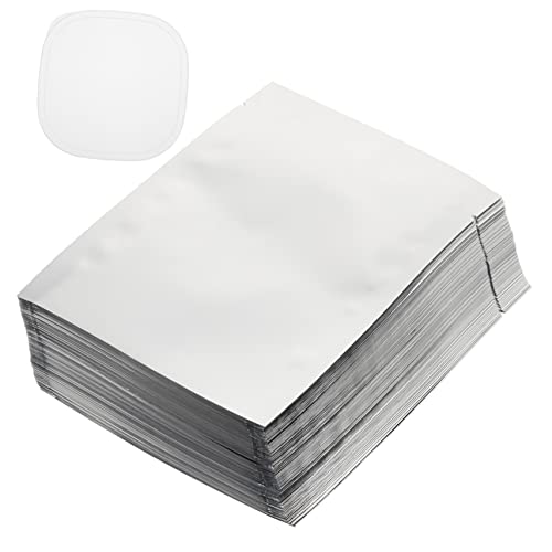 MAGICLULU 100stücke Vakuumbeutel Aus Aluminiumfolie Wiederverschließbar Für Lebensmittellagerung Mit U-förmigem Einschnitt Langlebig Und Luftdicht von MAGICLULU