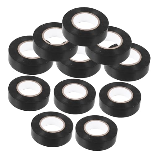 MAGICLULU 10Rollen Hochtemperatur Isolierband Flammhemmendes Klebeband für Elektrische Anwendungen Farbiges Feuchtigkeitsbeständiges Klebeband für Kabelisolierung von MAGICLULU