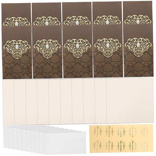 MAGICLULU 10Stücke Hochzeitseinladungen Mit Umschlägen Romantische Gefaltete Einladungskarten Mit Feinem Design Für Hochzeiten Brautpartys Und Besondere Anlässe Zufällige Farben MAGICLULU 10Stücke Hochzeitseinladungen Mit Umschlägen Romantische Gefaltete Einladungskarten Mit Feinem Design Für Hochzeiten Brautpartys Und Besondere Anlässe Zufällige Farben von MAGICLULU