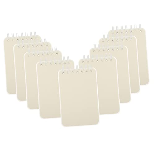 MAGICLULU 10stücke Taschenformat Spiralnotizblock Kleiner Notizblock Zum Mitnehmen Spiralnotizbuch Aus Hochwertigem Papier Taschennotizbuch Mit Dicken Innenseiten Strukturierter Einband von MAGICLULU