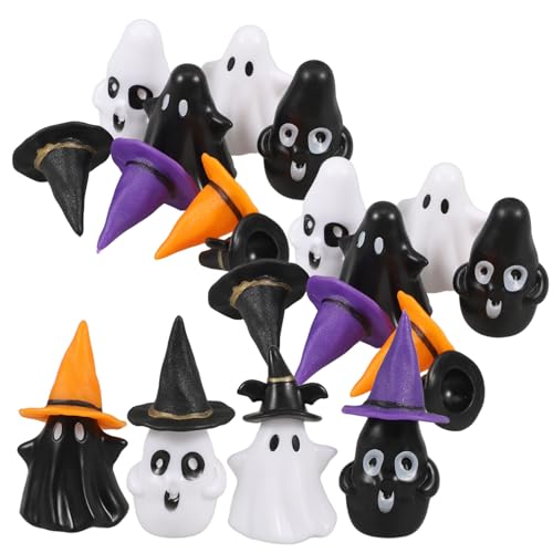 MAGICLULU 12 Sätze Mini-Geister-Hexenhut süße Dekoration hängende Figuren winzige Geister Gruselige Dekorationen Wohnaccessoires Halloween gartenhaus schmuck Bonsai-Ornament-Zubehör Plastik MAGICLULU 12 Sätze Mini-Geister-Hexenhut süße Dekoration hängende Figuren winzige Geister Gruselige Dekorationen Wohnaccessoires Halloween gartenhaus schmuck Bonsai-Ornament-Zubehör Plastik von MAGICLULU