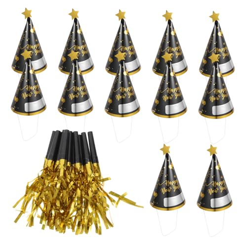 MAGICLULU 12 Sätze Partyhut Für Das Neue Jahr Beschreibbarer Neujahrspapierhut Kegelhüte Aus Papier Kegelpapierhüte Des Neuen Jahres Neujahr Silvester Partygeschenke Karton MAGICLULU 12 Sätze Partyhut Für Das Neue Jahr Beschreibbarer Neujahrspapierhut Kegelhüte Aus Papier Kegelpapierhüte Des Neuen Jahres Neujahr Silvester Partygeschenke Karton von MAGICLULU