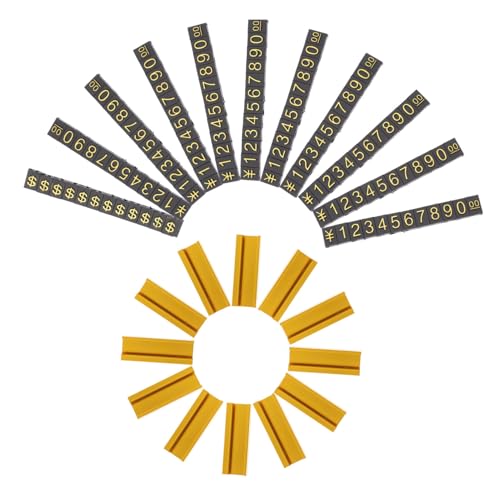 MAGICLULU 12 Sätze Supermarktpreis Tags-aufkleber Stichworte Display-tags Speichern Schilder Für Verkäufer Anzeige Etiketten Preisschilder Für Gemüse Aluminiumlegierung von MAGICLULU
