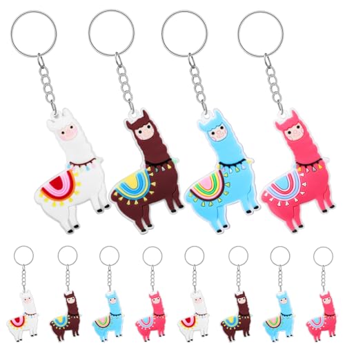 MAGICLULU 12 Stück Cartoon-Schlüsselanhänger Alpaka-Schlüsselring Neuartige Schlüsselanhänger Dekoration Süßer Schlüsselanhänger Für Karnevalspreise Klassenzimmerpreise Goodie-Bag-Füller MAGICLULU 12 Stück Cartoon-Schlüsselanhänger Alpaka-Schlüsselring Neuartige Schlüsselanhänger Dekoration Süßer Schlüsselanhänger Für Karnevalspreise Klassenzimmerpreise Goodie-Bag-Füller von MAGICLULU