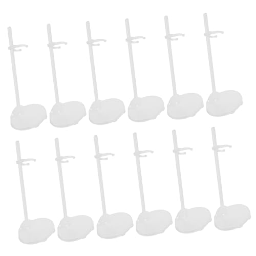 MAGICLULU 12 Stück Figurenständer Aktionsfigurhalter Puppe Steht Puppeninhaber Stehen Stützrahmen Für Puppen Displayhalter Für Actionfiguren Puppenständer Plastik Transparent von MAGICLULU