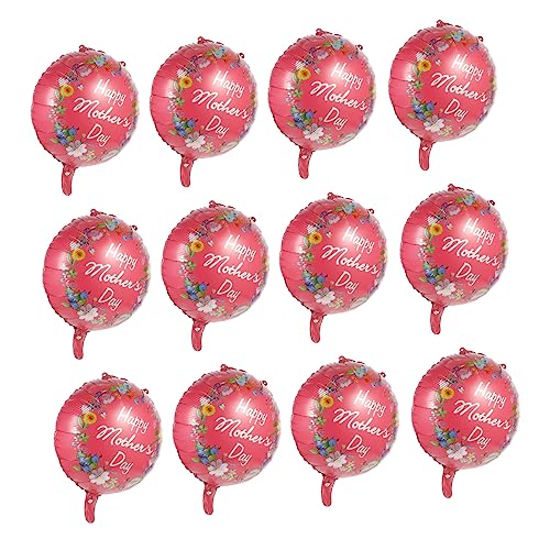 MAGICLULU 12 Stück Folienballons für Muttertag Dekorative Luftballons mit Blumenkranz Partydeko für Einen Unvergesslichen von MAGICLULU
