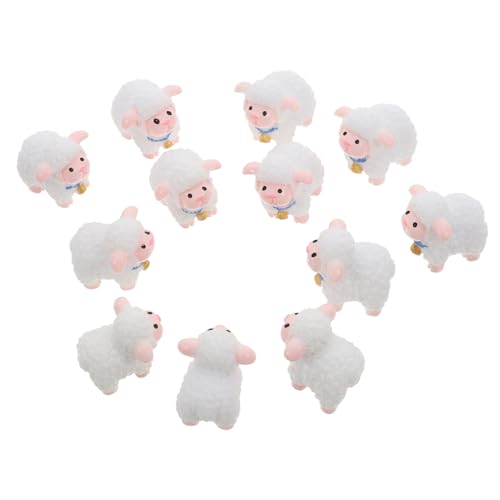 MAGICLULU 12 Stück Lammdekorationen Topfpflanzendekoration Feng Shui Ornament Mini-harztiere Kleine Terrarienfigur Süßes Ziegenspielzeug Schaf-tischdekoration Cupcake-Topper Mit Schafen Harz MAGICLULU 12 Stück Lammdekorationen Topfpflanzendekoration Feng Shui Ornament Mini-harztiere Kleine Terrarienfigur Süßes Ziegenspielzeug Schaf-tischdekoration Cupcake-Topper Mit Schafen Harz von MAGICLULU