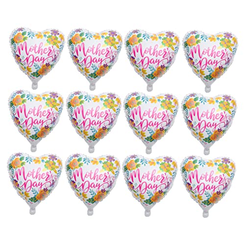 MAGICLULU 12 Stück Muttertag Folienballons Teiliges Große Heliumballons für Muttertag Partydekoration Pastellfarbene Luftballons für Unvergessliche von MAGICLULU