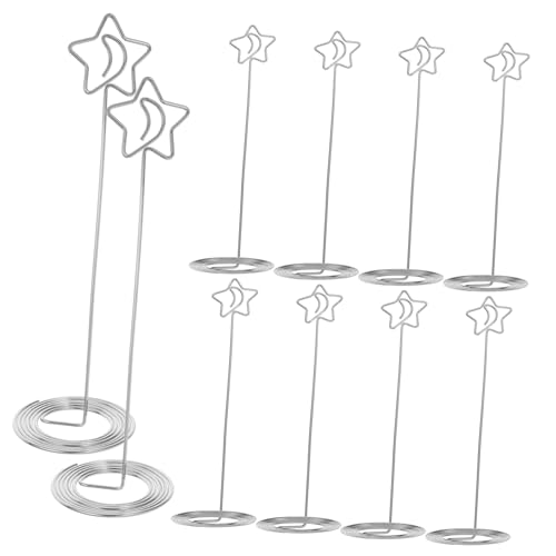 MAGICLULU 12 Stück Stern Tischkartenhalter aus Platzkartenclips für Hochzeiten Partys Tischdekorationen Vielseitige Kartenhalter für Fotos Notizen MAGICLULU 12 Stück Stern Tischkartenhalter aus Platzkartenclips für Hochzeiten Partys Tischdekorationen Vielseitige Kartenhalter für Fotos Notizen von MAGICLULU