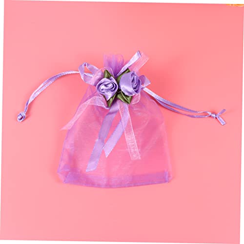 MAGICLULU 12 Stück Teiliges Drawstring Storage Bags aus Meshstoff Bowknot Förmige Geschenkbeutel für Süßigkeiten Snacks und Partygeschenke Wiederverwendbare Aufbewahrungstaschen von MAGICLULU