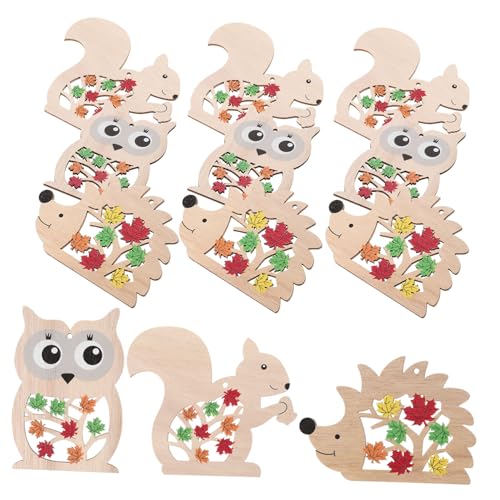 MAGICLULU 12 Stück Teiliges Set Holzfiguren Kleine Cartoon Tierornamente Handgeschnitzt Stabile Holzdeko für Wohnzimmer Schlafzimmer Büro Regal Tisch Dekoration MAGICLULU 12 Stück Teiliges Set Holzfiguren Kleine Cartoon Tierornamente Handgeschnitzt Stabile Holzdeko für Wohnzimmer Schlafzimmer Büro Regal Tisch Dekoration von MAGICLULU