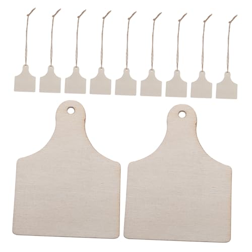 MAGICLULU 120 Sätze Unbehandelte Holzschilder Mini Rechteckige Holzanhänger Zum Basteln Unfertiges Schneidebrett DIY Holzschild Rustikales Charcuterie Brett Für Weihnachtsdekoration von MAGICLULU