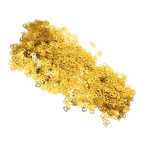 MAGICLULU 1200 Stück Goldene Zahlen Konfetti Party Tischdeko Streudeko für Geburtstag Feier Festliche Dekoration für Geburtstags und Jubiläumstische MAGICLULU 1200 Stück Goldene Zahlen Konfetti Party Tischdeko Streudeko für Geburtstag Feier Festliche Dekoration für Geburtstags und Jubiläumstische von MAGICLULU