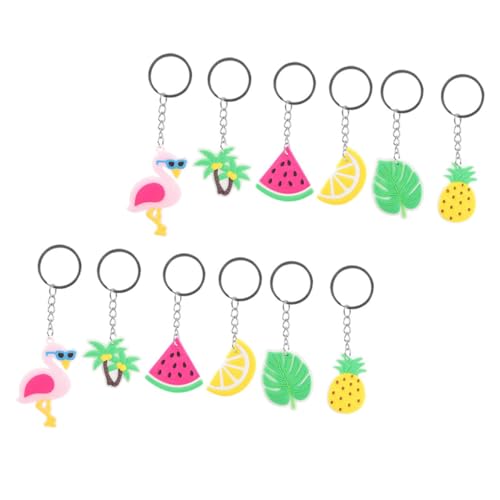 MAGICLULU 12Stücke Hawaii Schlüsselanhänger Süße Tropische Schlüsselanhänger Mit Flamingos Wassermelonen Ananas Langlebige Hängedekoration Für Sommerfeste MAGICLULU 12Stücke Hawaii Schlüsselanhänger Süße Tropische Schlüsselanhänger Mit Flamingos Wassermelonen Ananas Langlebige Hängedekoration Für Sommerfeste von MAGICLULU