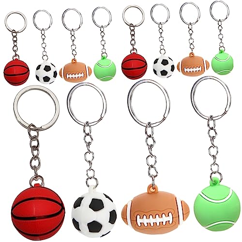 MAGICLULU 12Stücke Teiliges Schlüsselbund Mit Sportmotiven Rucksack Anhänger Für Fußball Basketball Volleyball Und Rugby Geschenkidee Für Sportliebhaber MAGICLULU 12Stücke Teiliges Schlüsselbund Mit Sportmotiven Rucksack Anhänger Für Fußball Basketball Volleyball Und Rugby Geschenkidee Für Sportliebhaber von MAGICLULU