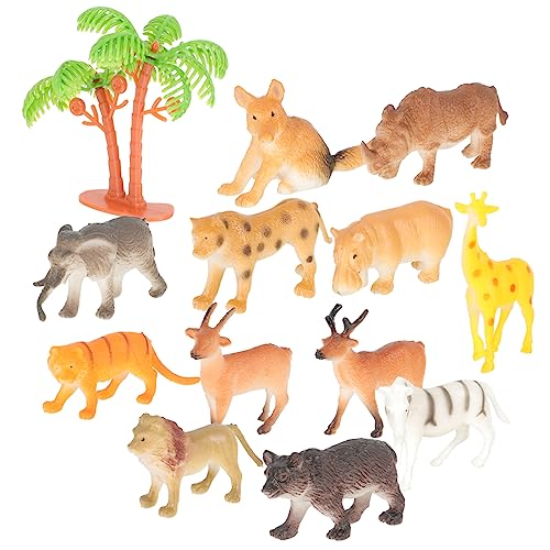 MAGICLULU 12Stücke Teiliges Von Waldtierfiguren Kreative Für Kinderzimmer Wahl Für Partys Kuchen Topper Und Tiger Und Andere Kleine Tiere von MAGICLULU