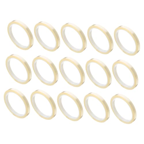 MAGICLULU 15 Stück Teiliges Hochtemperatur Isolierband Transparentes Pet Klebeband für Elektronische Bauteile Verschleißfest für Schweißarbeiten Verpackungen von MAGICLULU