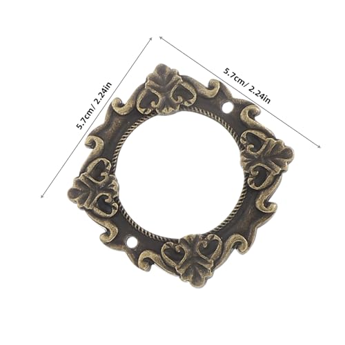 MAGICLULU 15 Stück Teiliges Runde Vintage Label Holder aus Langlebiger Legierung Dekorative Rahmen für Schränke Europäischer Retro Stil für Büro und Heimorganisation von MAGICLULU