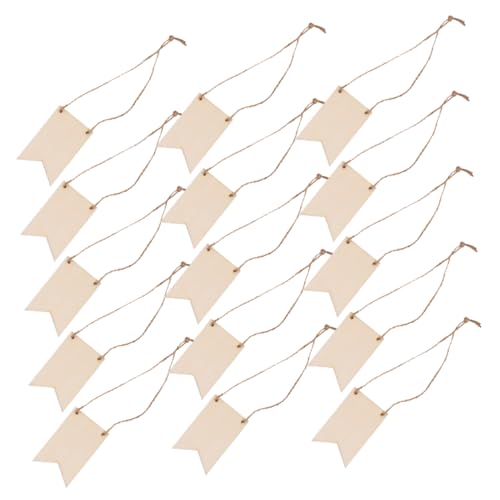 MAGICLULU 150 Stück Rustikale Quadratische Holzanhänger mit Juteseil Robuste Blanko Holzschilder zum Bemalen und Beschriften Vielseitig für DIY Bastelprojekte Hochzeiten Dekoration und von MAGICLULU