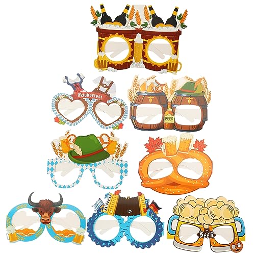 MAGICLULU 16Stücke Oktoberfest Brillen Papierbrillen für Partyzubehör Foto Requisiten zur Oktoberfest Dekoration Leicht und Tragbar für Unvergessliche Feiern und Anlässe MAGICLULU 16Stücke Oktoberfest Brillen Papierbrillen für Partyzubehör Foto Requisiten zur Oktoberfest Dekoration Leicht und Tragbar für Unvergessliche Feiern und Anlässe von MAGICLULU