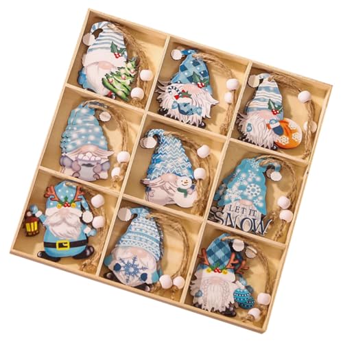 MAGICLULU 18 Stück Teiliges Holz Anhänger Bunte Weihnachtsbaumschmuck Deko Leichte Holzfiguren zum Aufhängen an Baum Tür Wand Stilvolle Weihnachtsdekoration für Zuhause und Party MAGICLULU 18 Stück Teiliges Holz Anhänger Bunte Weihnachtsbaumschmuck Deko Leichte Holzfiguren zum Aufhängen an Baum Tür Wand Stilvolle Weihnachtsdekoration für Zuhause und Party von MAGICLULU
