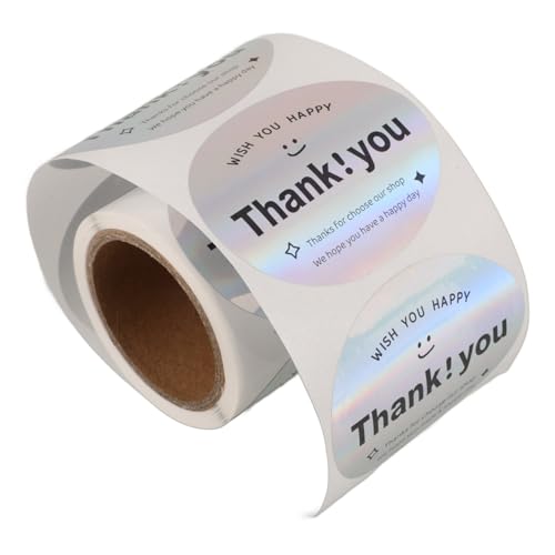 MAGICLULU 1Rolle Dankesetiketten Dankesaufkleber Für Geschenkverpackungen Dichtungsaufkleberrolle Selbstklebende Dankesticker Für Hochzeiten Feiern Vielen von MAGICLULU