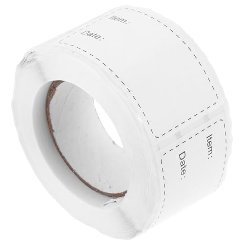 MAGICLULU 1Rolle Lebensmitteletiketten für Behälter Selbstklebende Gefrieretiketten Ablösbar für Kühlschrank Vorratsbehälter Einfach zu Beschriften zu Organisieren von MAGICLULU