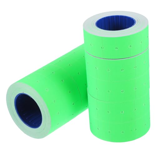 MAGICLULU 1Rolle Preisaufkleber Leere Selbstklebende Etiketten Für Preisauszeichnung Grüne Preisetiketten Für Einzelhandel Büro Für Etikettierpistolen von MAGICLULU