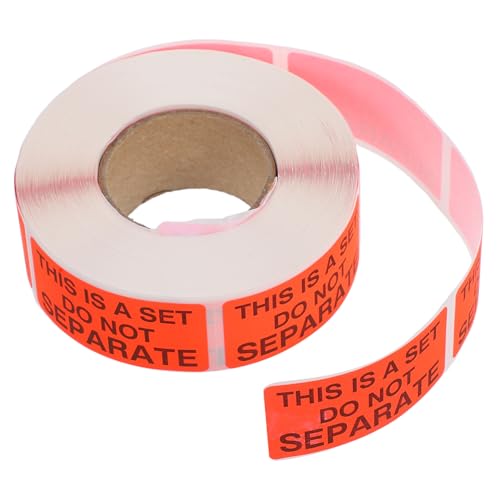 MAGICLULU 1Rolle Trennen Aufkleber Set Fluoreszierende Rote Versandetiketten für Bundle Sets Rolle Selbstklebende Etiketten zur Sicherstellung MAGICLULU 1Rolle Trennen Aufkleber Set Fluoreszierende Rote Versandetiketten für Bundle Sets Rolle Selbstklebende Etiketten zur Sicherstellung von MAGICLULU