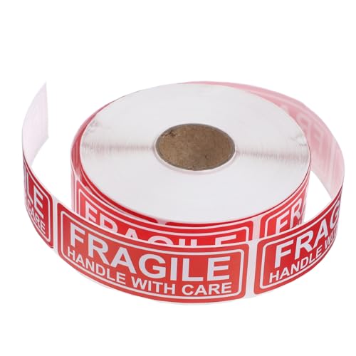 MAGICLULU 1Rolle Zerbrechlich Für Sichere Verpackung Für Versand Von Zerbrechlichen Langlebige Etiketten Für Kleine Unternehmen von MAGICLULU