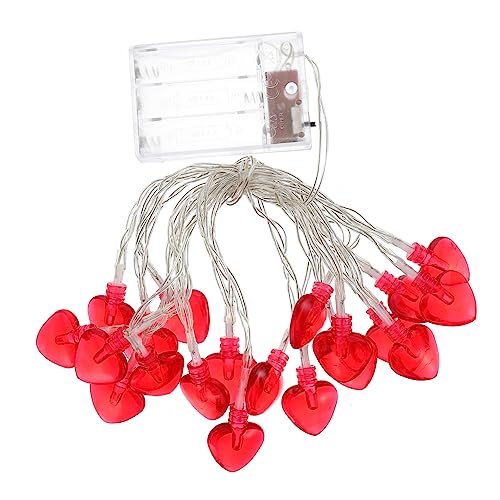 MAGICLULU 1Satz Herzförmige LED Lichterkette Mit Warmweißen Lichtern Dekoration Für Valentinstag Hochzeit Romantische Wohnräumen Batteriefrei Hochwertiges MAGICLULU 1Satz Herzförmige LED Lichterkette Mit Warmweißen Lichtern Dekoration Für Valentinstag Hochzeit Romantische Wohnräumen Batteriefrei Hochwertiges von MAGICLULU