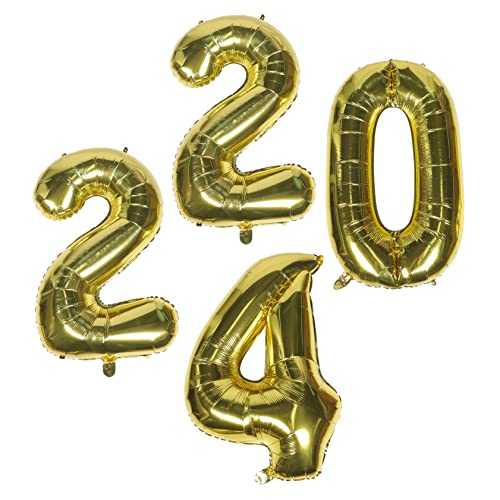 MAGICLULU 1Satz Neujahr Ballons Große Aluminium Folienballons Für Silvester Party Dekoration Für Neujahrsfeiern Und Festlichkeiten MAGICLULU 1Satz Neujahr Ballons Große Aluminium Folienballons Für Silvester Party Dekoration Für Neujahrsfeiern Und Festlichkeiten von MAGICLULU