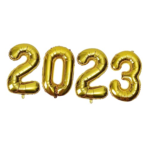 MAGICLULU 1Satz Neujahrs Dekorationsballon Goldene Nummernballons Für Partys Hochzeiten Und Feierlichkeiten Raumdekoration Für Zuhause Und Veranstaltungen von MAGICLULU