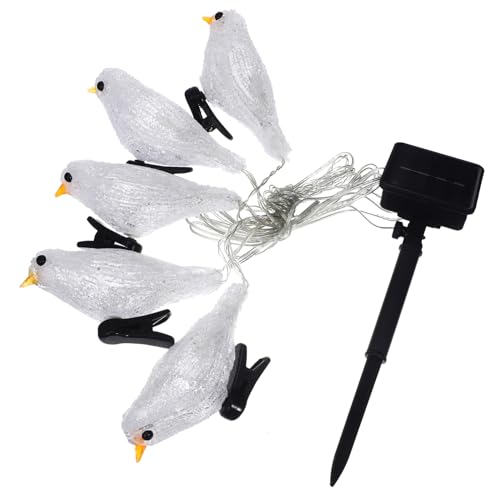 MAGICLULU 1Stk Solar-Vogel-Lichter led-gartenleuchten solar gartenbeleuchtung LED-Dekorationslampe Outdoor-Solarleuchte solarleuchten für außen LED-Dekorationslicht Batteriefach schmücken von MAGICLULU