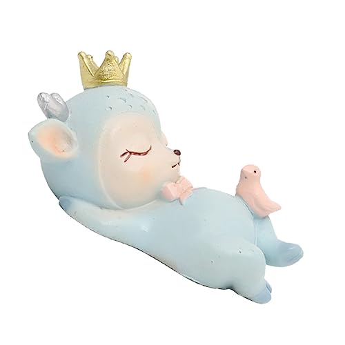 MAGICLULU 1Stück Kreative Cartoon Kuchen Dekoration aus Harz Fawn Förmige Tortendeko für Cupcake Stecker Requisiten für Partys und Feste Langlebig und Sicher zu Verwenden von MAGICLULU