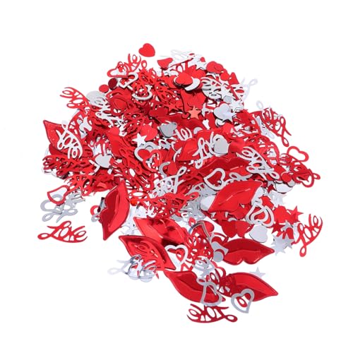 MAGICLULU 1Tasche Rote Lippen Konfetti Exquisites Plastikkonfetti für Hochzeiten Partys und Valentinstag Herzform Fünfzackiger für Kreative Raumgestaltung MAGICLULU 1Tasche Rote Lippen Konfetti Exquisites Plastikkonfetti für Hochzeiten Partys und Valentinstag Herzform Fünfzackiger für Kreative Raumgestaltung von MAGICLULU