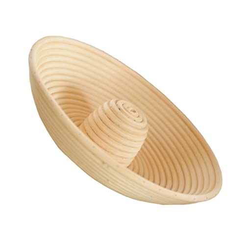 MAGICLULU 1stück Rattan Gärkörbchen Für Brotbacken Runder Teigfermentationskorb Aus Natürlichem Peddigrohr Für Anfänger Und Profis Leicht Zu Reinigen Für Sauerteig Und Handgemachte von MAGICLULU