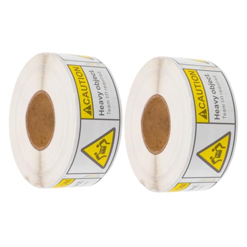 MAGICLULU 2 Rollen Aufkleber für Übergewicht Das Hochleistungsband Objekt mit Verschieben von Etiketten Warnaufkleber Etiketten für schwere Gegenstände Vorsicht schweres Etikett MAGICLULU 2 Rollen Aufkleber für Übergewicht Das Hochleistungsband Objekt mit Verschieben von Etiketten Warnaufkleber Etiketten für schwere Gegenstände Vorsicht schweres Etikett von MAGICLULU