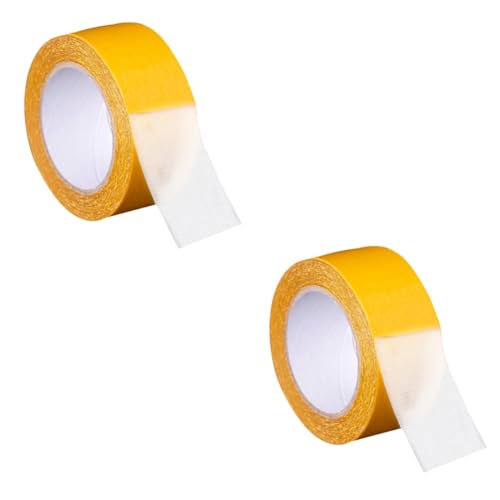 MAGICLULU 2 Rollen Doppelseitiges Teppichband Starkes Dünnes Klebeband für Hochzeiten Tägliche Anwendungen für Teppiche Böden Dekorationen von MAGICLULU