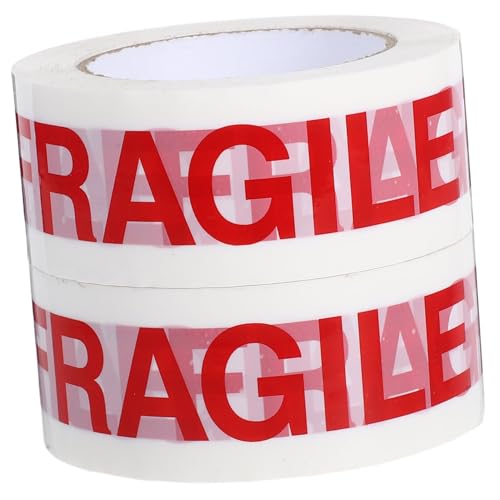 MAGICLULU 2 Rollen Fragile Marking Tape Rot Weiß Warnband Verpackungsband Stark Reißfest Für Zerbrechliche Versandkartons Umzug Kartons Verpackungsschutz MAGICLULU 2 Rollen Fragile Marking Tape Rot Weiß Warnband Verpackungsband Stark Reißfest Für Zerbrechliche Versandkartons Umzug Kartons Verpackungsschutz von MAGICLULU
