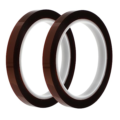 MAGICLULU 2 Rollen Hitzebeständiges Klebeband Wärmebeständiges Transferband für Sublimation Elektronik Reparatur und Diy Kleberückstandsfrei Vielseitig Einsetzbar von MAGICLULU