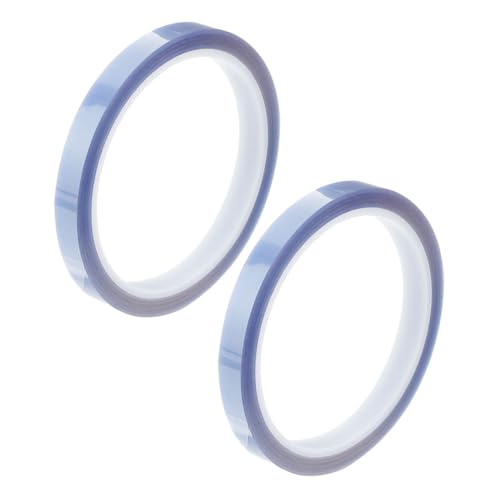 MAGICLULU 2 Rollen Hitzebeständiges Klebeband für Sublimation Hochtemperaturband für Elektronik Wärmeübertragung und Druckanwendungen Pet von MAGICLULU