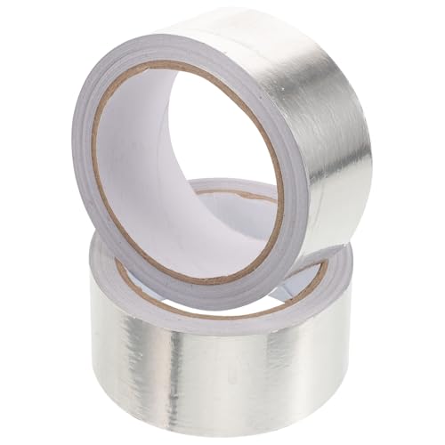 MAGICLULU 2 Rollen Hochwertiges Aluminium Folienklebeband Hitzebeständiges Isolierendes Klebeband für Reparaturen Dichtungen und Dämmungen von MAGICLULU