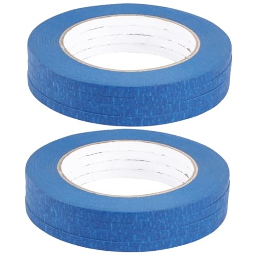 MAGICLULU 2 Sätze Hitzebeständiges Bandpapier Abdeckband Zum Lackieren Teppichband Papier Klebeband Schattenpapier Auto Klebeband Klebungspapier Blau 4 Stück * 2 von MAGICLULU