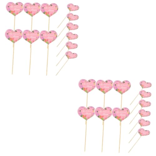 MAGICLULU 2 Sätze Muttertag Cupcake Topper Dekorative Kuchen Picks Liebevolles Backzubehör Für Muttertagsfeier Langlebig Und Farbenfroh Für Desserts Und Feierlichkeiten 48 Stück * 2 MAGICLULU 2 Sätze Muttertag Cupcake Topper Dekorative Kuchen Picks Liebevolles Backzubehör Für Muttertagsfeier Langlebig Und Farbenfroh Für Desserts Und Feierlichkeiten 48 Stück * 2 von MAGICLULU