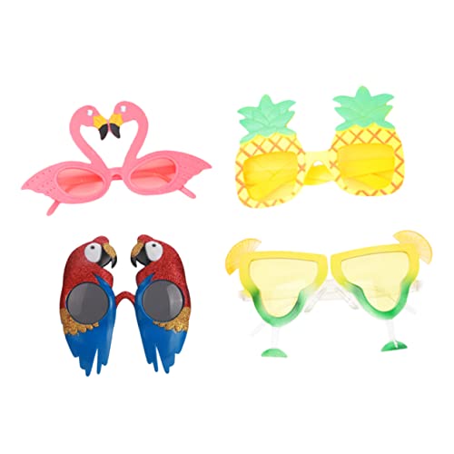 MAGICLULU 2 Sätze Party Sonnenbrillen Strand Sonnenbrillen Für Tropische Partys Dekoration Mit Flamingo Papagei Und Ananas Designs Leicht Und Bequem Für Lange Tragezeiten 4 Stück * 2 MAGICLULU 2 Sätze Party Sonnenbrillen Strand Sonnenbrillen Für Tropische Partys Dekoration Mit Flamingo Papagei Und Ananas Designs Leicht Und Bequem Für Lange Tragezeiten 4 Stück * 2 von MAGICLULU